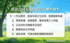 借款合同无效的情形有哪些种类